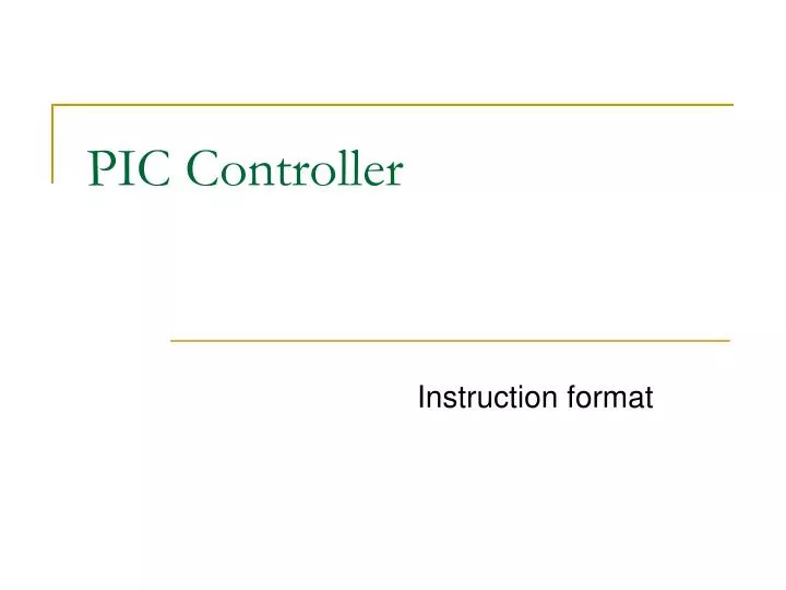pic controller