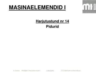 masinaelemendid i