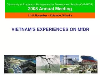 Community of Practice on Management for Development Results (CoP-MfDR) 2008 Annual Meeting