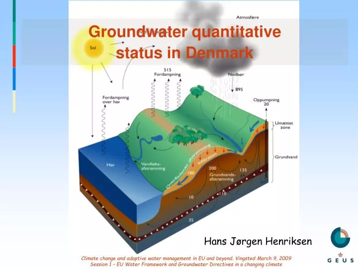 groundwater quantitative status in denmark