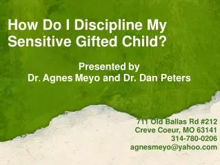How Do I Discipline My Sensitive Gifted Child?