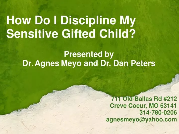 how do i discipline my sensitive gifted child