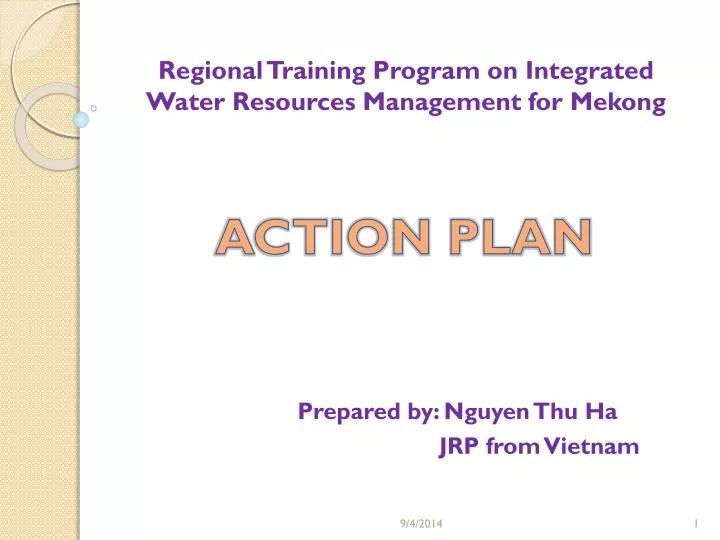 regional training program on integrated water resources management for mekong