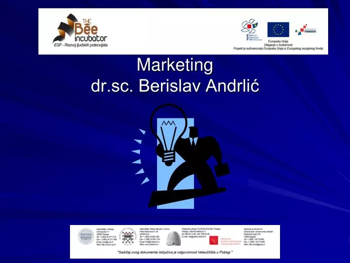 marketing dr sc berislav andrli