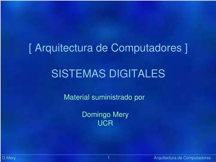 arquitectura de computadores sistemas digitales