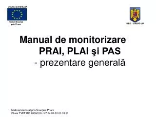 manual de monitorizare prai plai i pas prezentare ge n eral