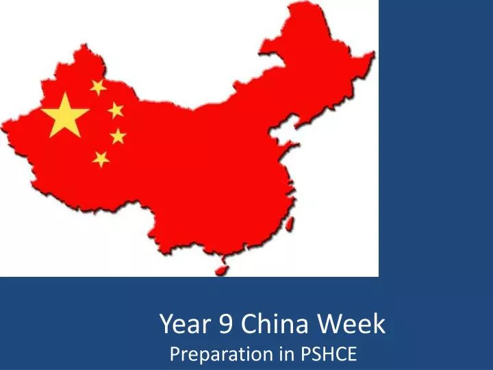 year 9 china week