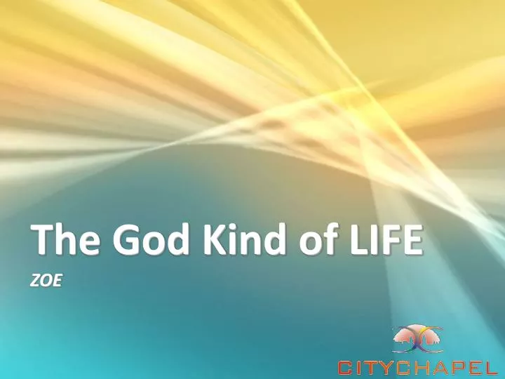 the god kind of life