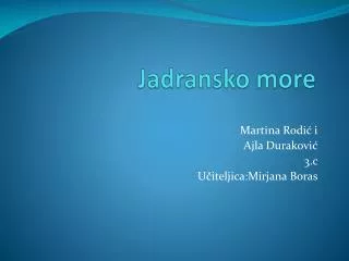 jadransko more