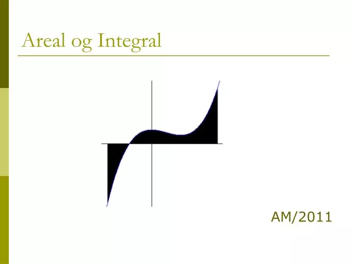 areal og integral