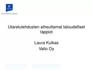 utaretulehdusten aiheuttamat taloudelliset tappiot