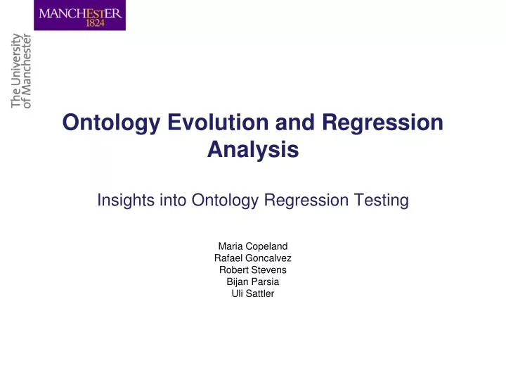 ontology evolution and regression analysis insights into ontology regression testing