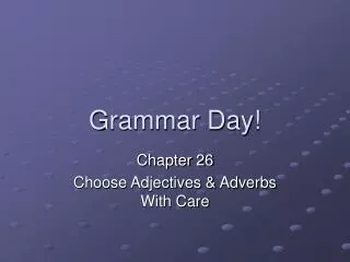 Grammar Day!