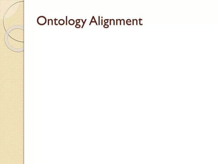 ontology alignment