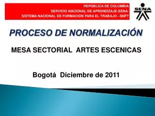 proceso de normalizaci n