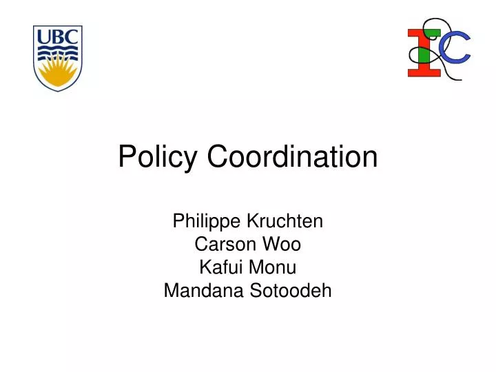 policy coordination