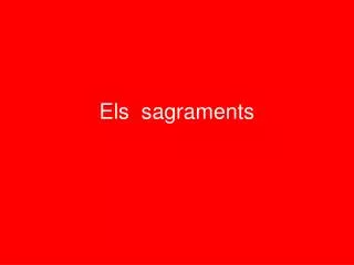 els sagraments
