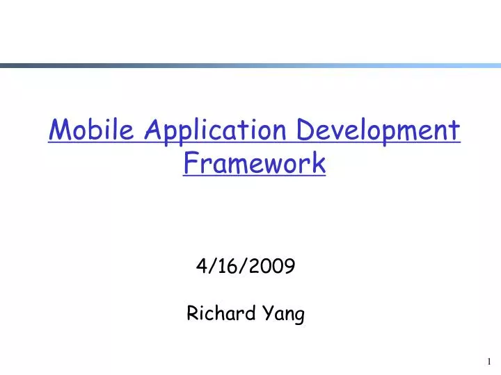 mobile application development framework