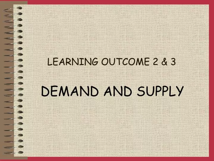 learning outcome 2 3