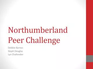 Northumberland Peer Challenge