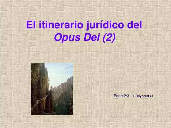 el itinerario jur dico del opus dei 2