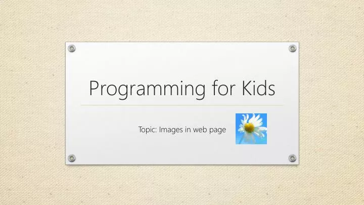 programming for kids