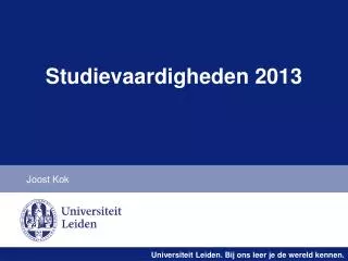 Studievaardigheden 2013