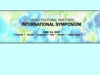 International Symposium Program
