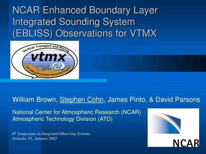 ncar enhanced boundary layer integrated sounding system ebliss observations for vtmx