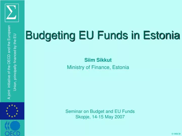 budgeting eu f unds in estonia