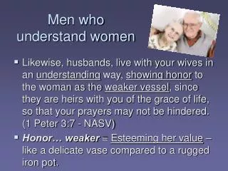 Men who understand women