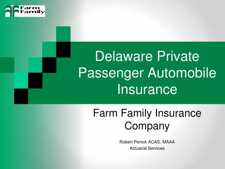 delaware private passenger automobile insurance