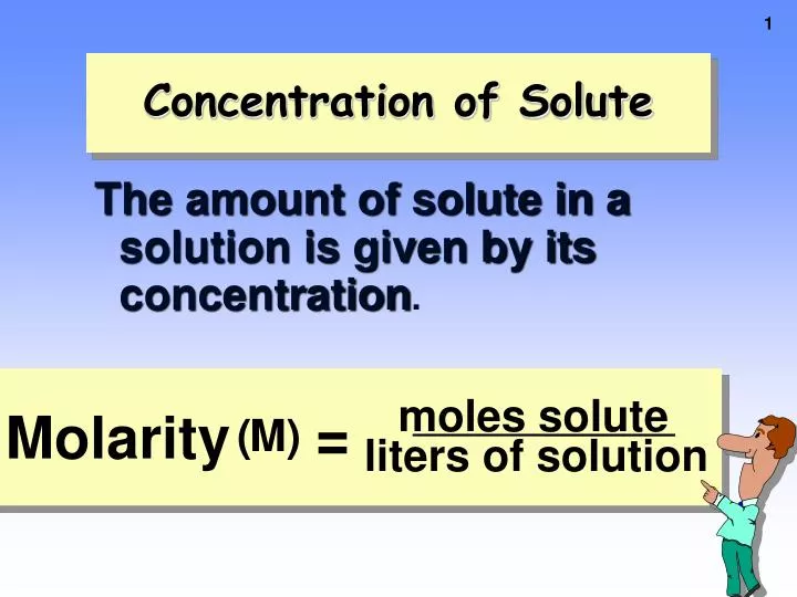 concentration of solute