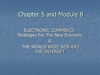 Chapter 5 and Module B