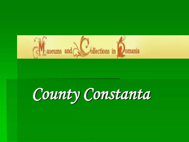 county constanta