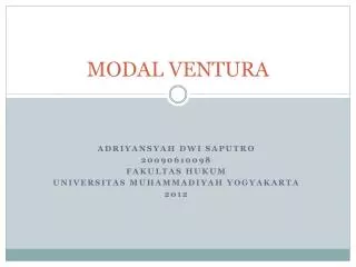 modal ventura