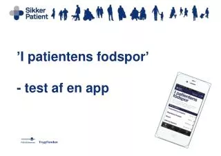 i patientens fodspor test af en app