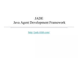 jade java agent development framework