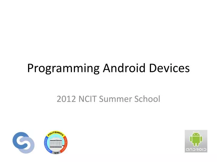 programming android devices