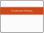 Functioneel Ontwerp - slide 1