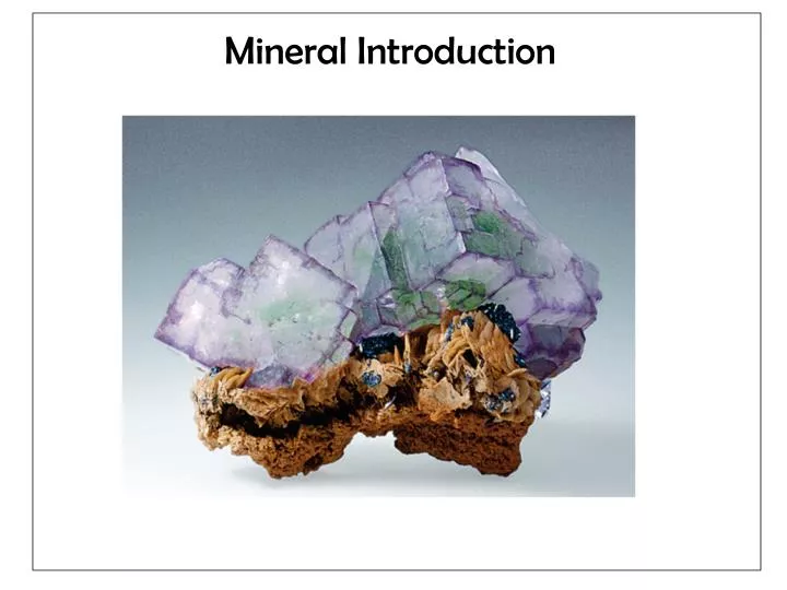 mineral introduction