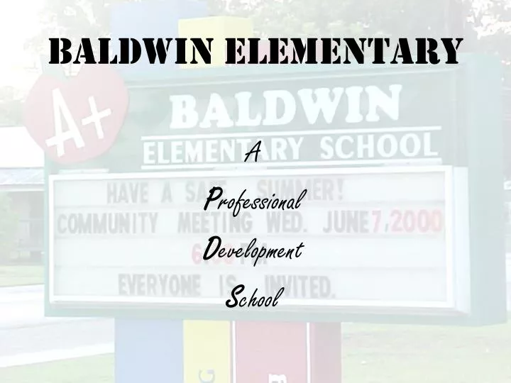 baldwin elementary