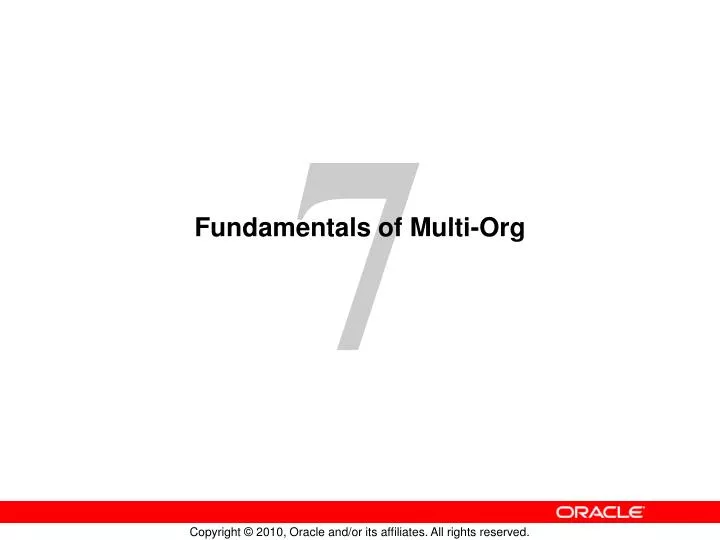 fundamentals of multi org