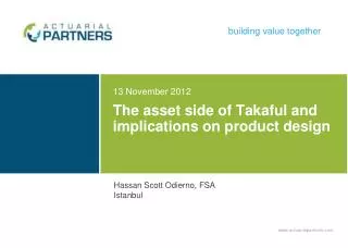 The asset side of Takaful and implications on product design