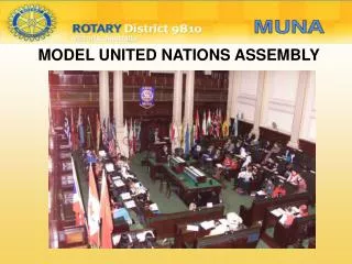 MODEL UNITED NATIONS ASSEMBLY