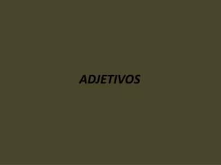 adjetivos
