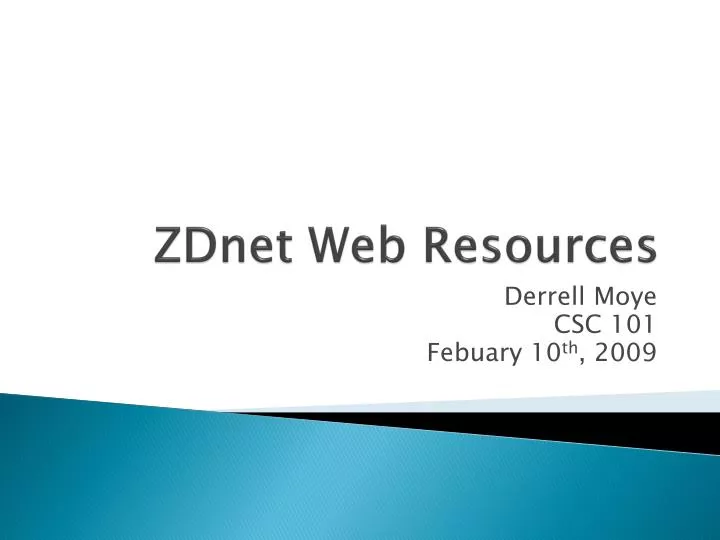 zdnet web resources