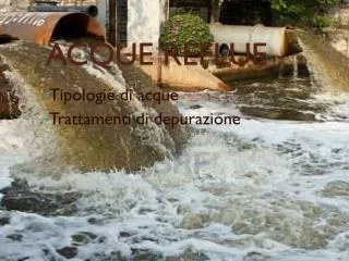 acque reflue