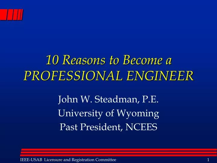 10 reasons to become a professional engineer
