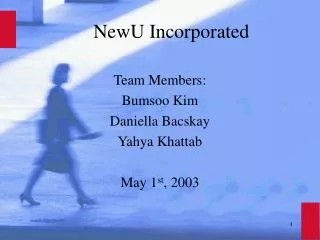 NewU Incorporated